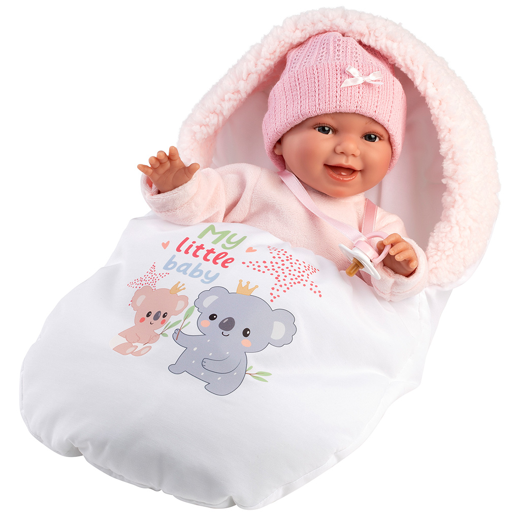 Llorens: Chloe, 38 cm große weinende Puppe mit Schlafsack kép 2