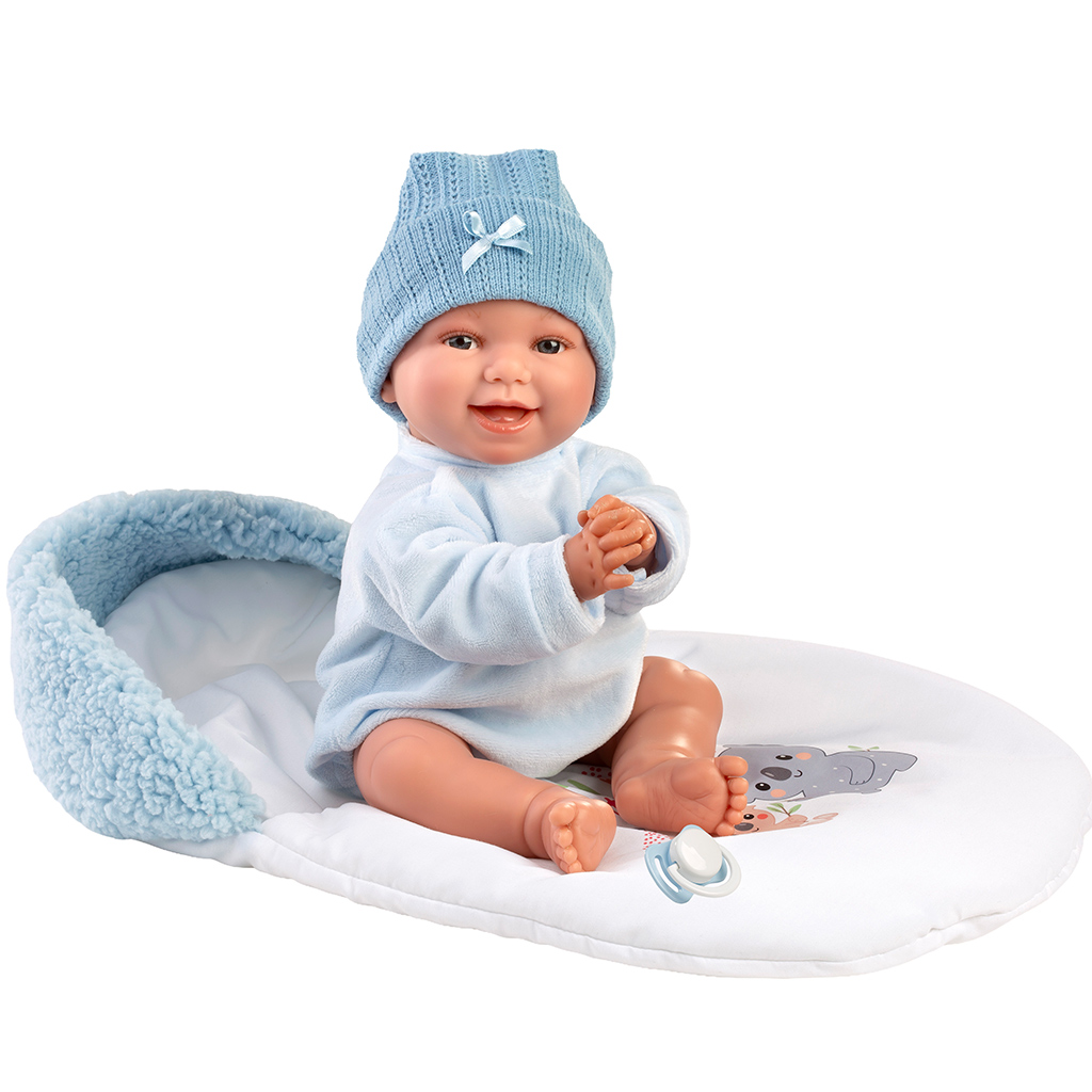 Llorens: Liam, 38 cm große weinende Baby-Puppe mit Schlafsack kép 2