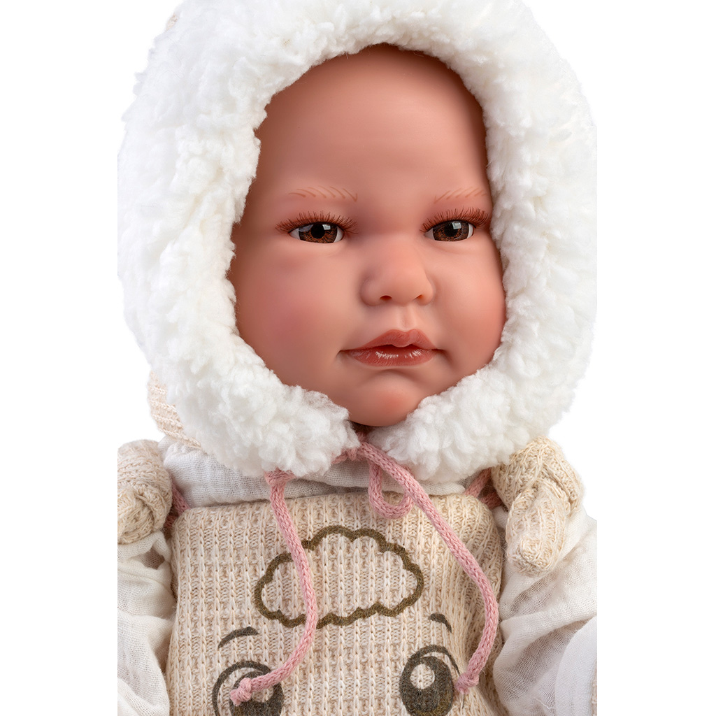 Llorens: Luis, 45 cm große weinende Babypuppe mit Fläschchen und Schnuller. kép 4