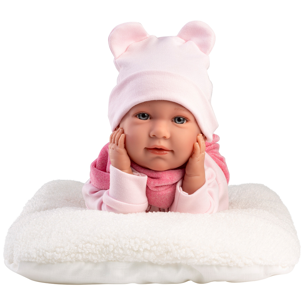 Llorens: Mimi 42 cm große weinende Puppe mit weißer Trage kép 3