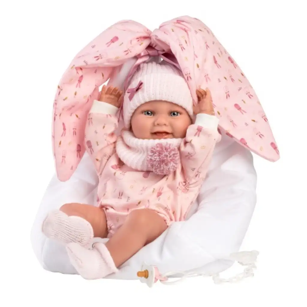 Llorens: Nica 40 cm großes Neugeborenes mit Hasentrage. kép 2