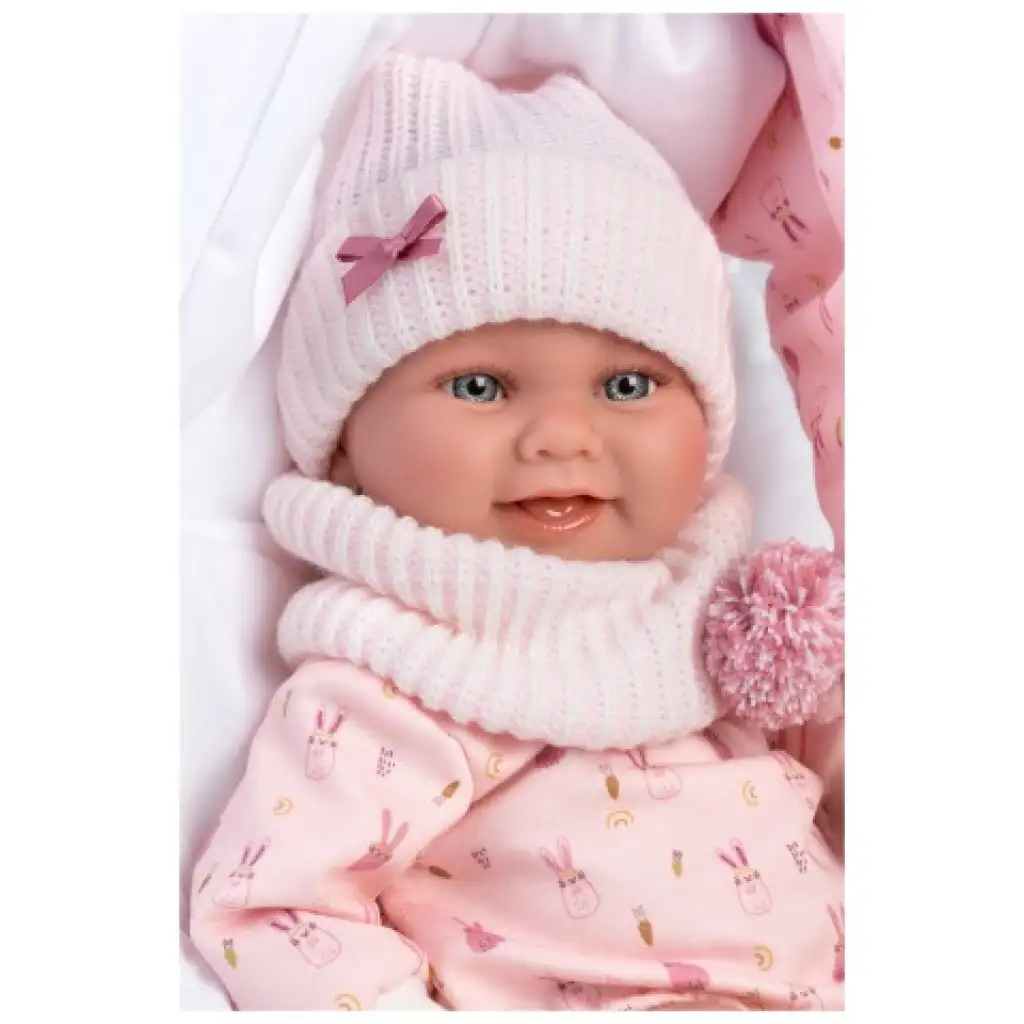 Llorens: Nica 40 cm großes Neugeborenes mit Hasentrage. kép 4