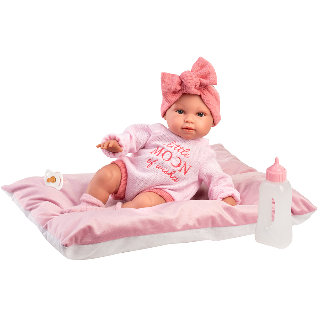 Llorens: Olivia 38 cm große weinende Puppe mit Kissen