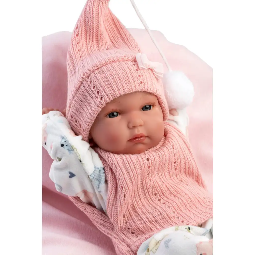 Llorens: Bimba Neugeborenes mit Kissen 35cm kép 2