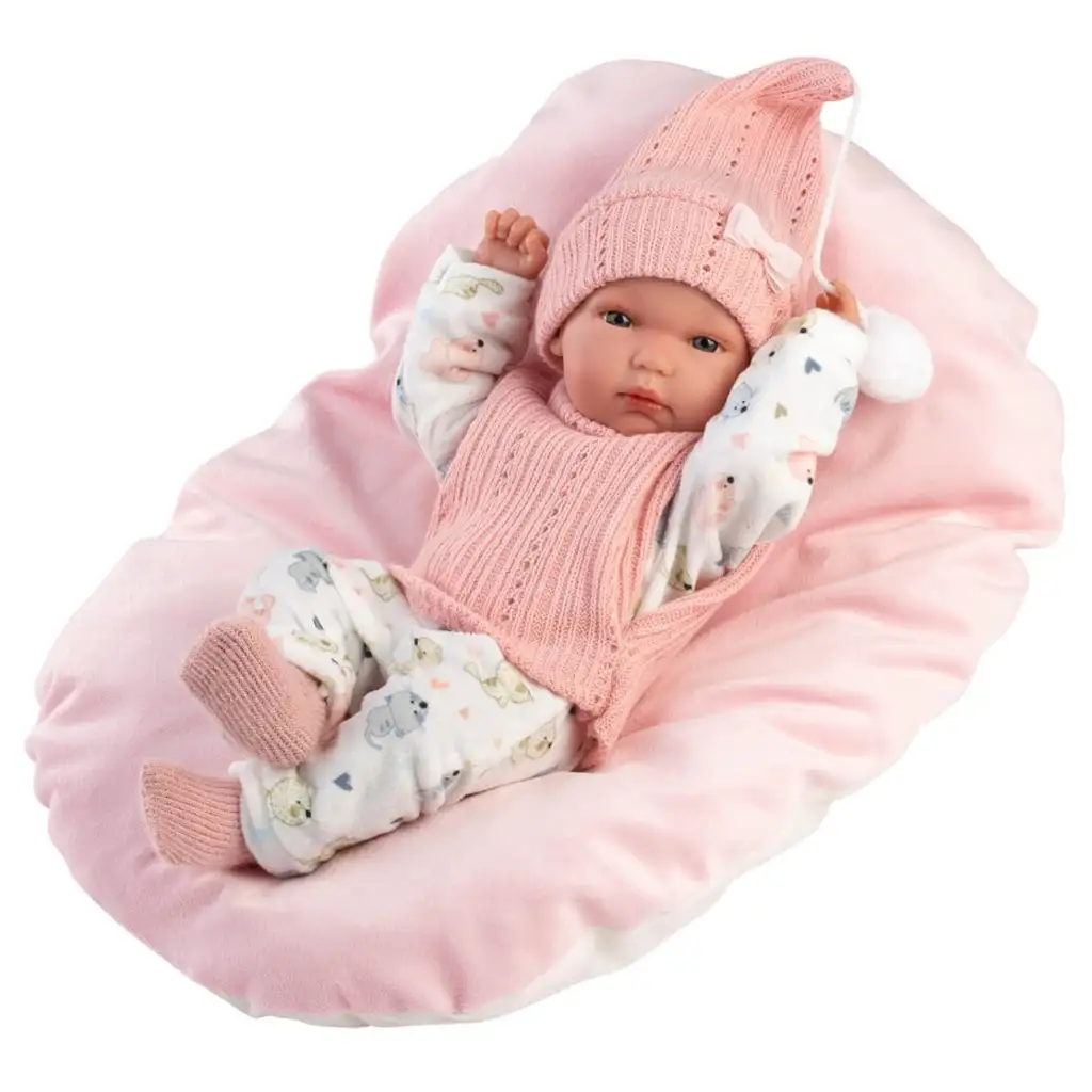 Llorens: Bimba Neugeborenes mit Kissen 35cm kép 3