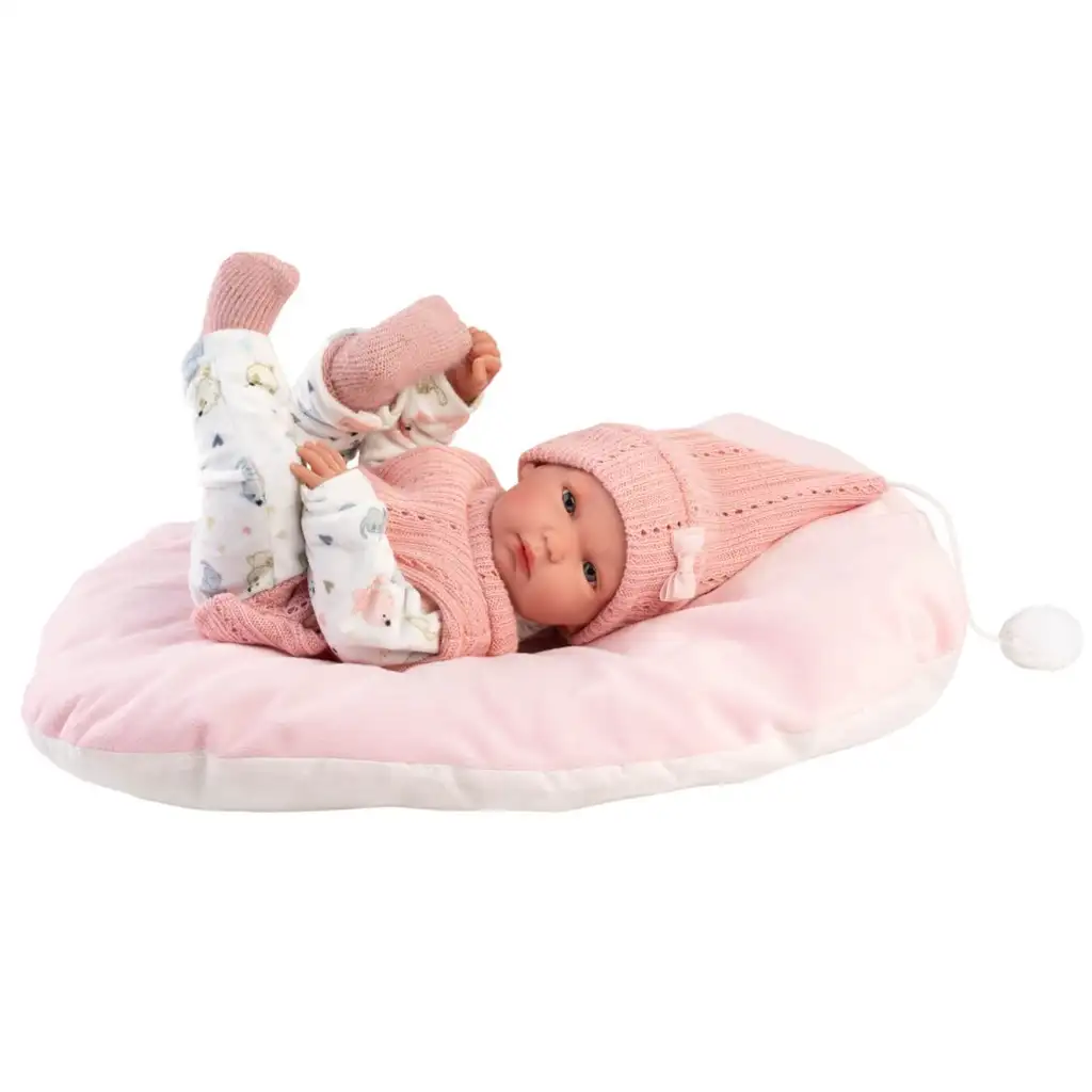 Llorens: Bimba Neugeborenes mit Kissen 35cm kép 4