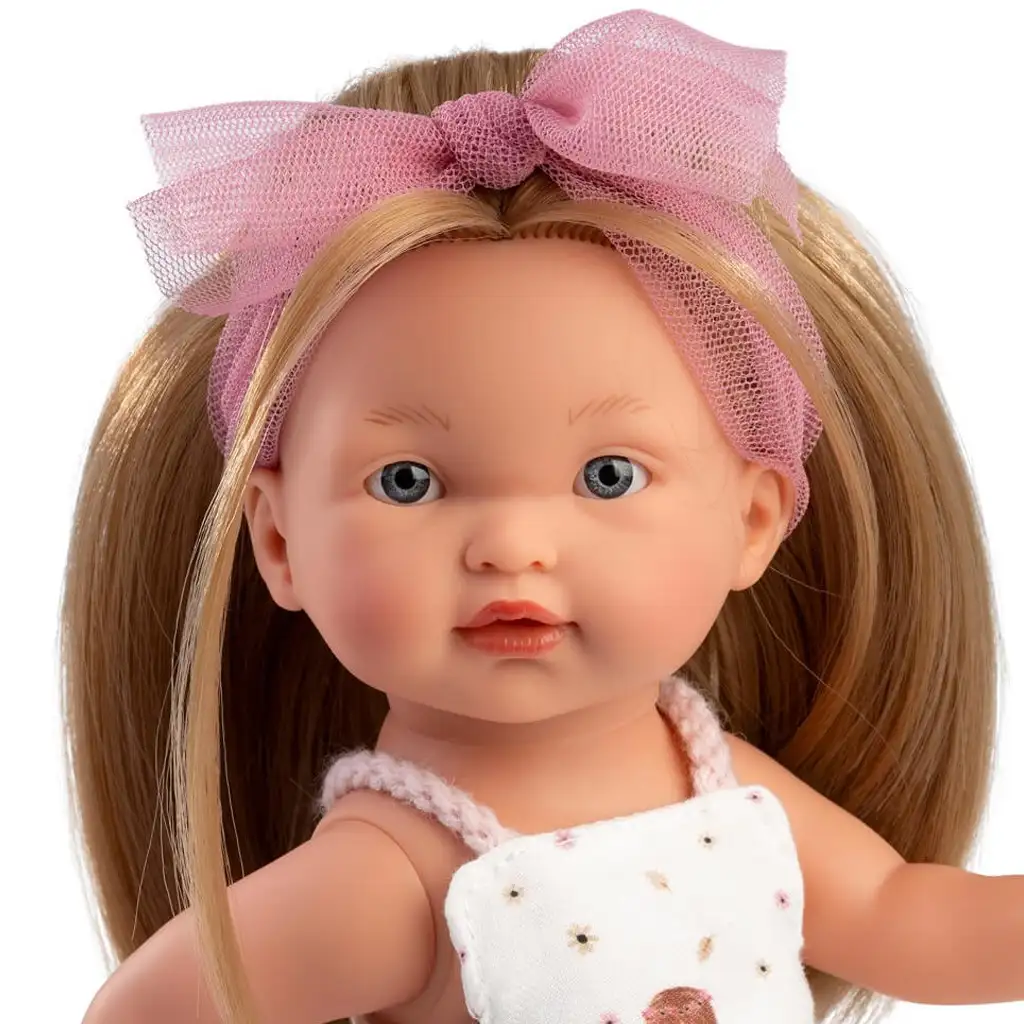 Llorens: Valeria 28 cm große Puppe mit gemustertem Rock kép 4