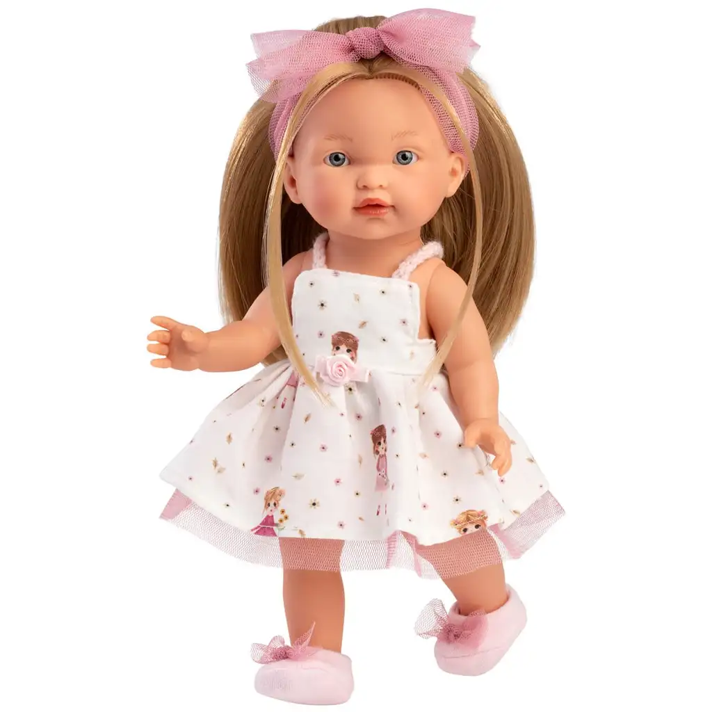 Llorens: Valeria 28 cm große Puppe mit gemustertem Rock