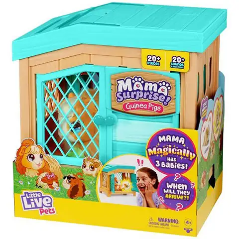 Little Live Pets Mama Surprise interaktives Meerschweinchen mit Überraschung