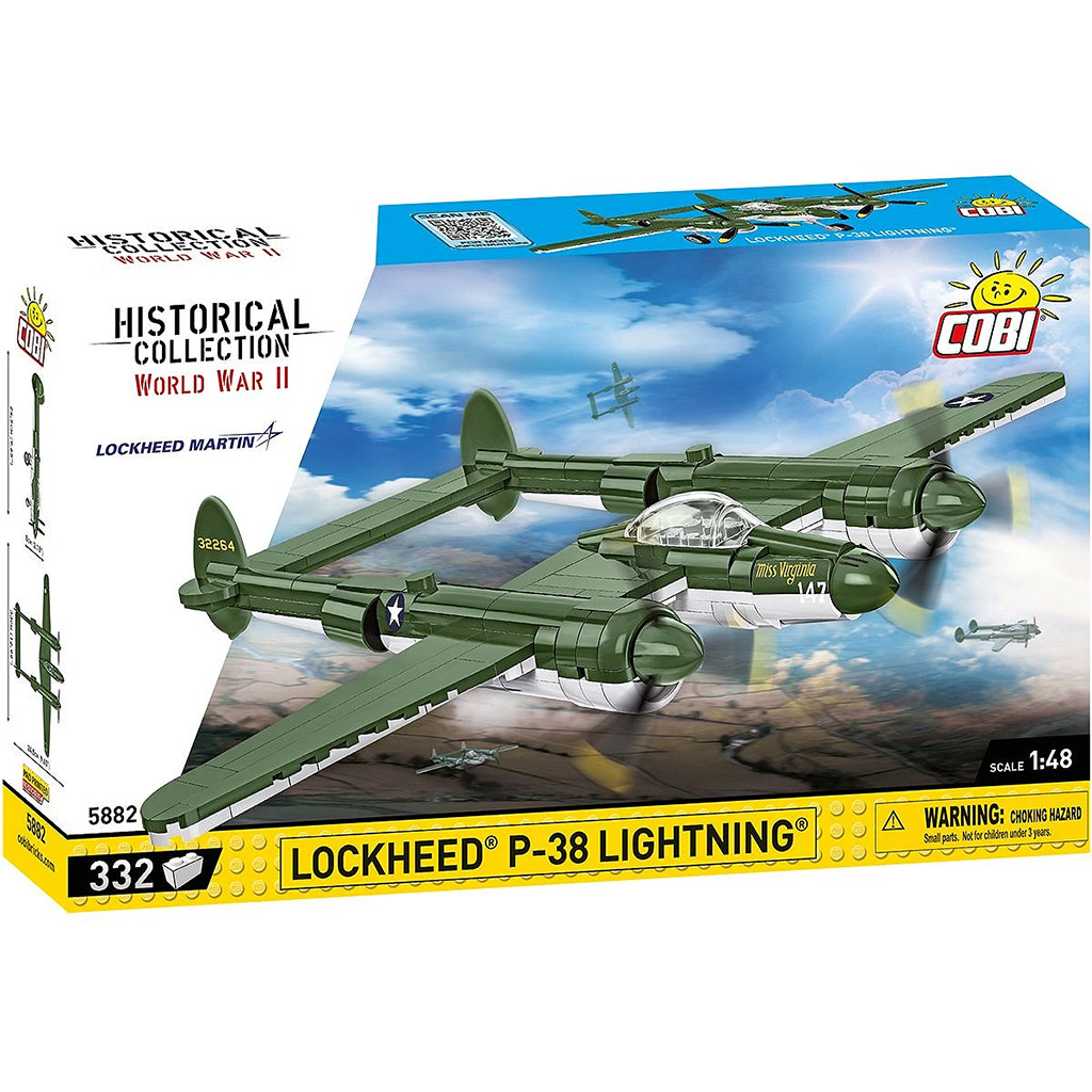 COBI: Lockheed P-38 Lightning repülő építőjáték (5882) kép 1