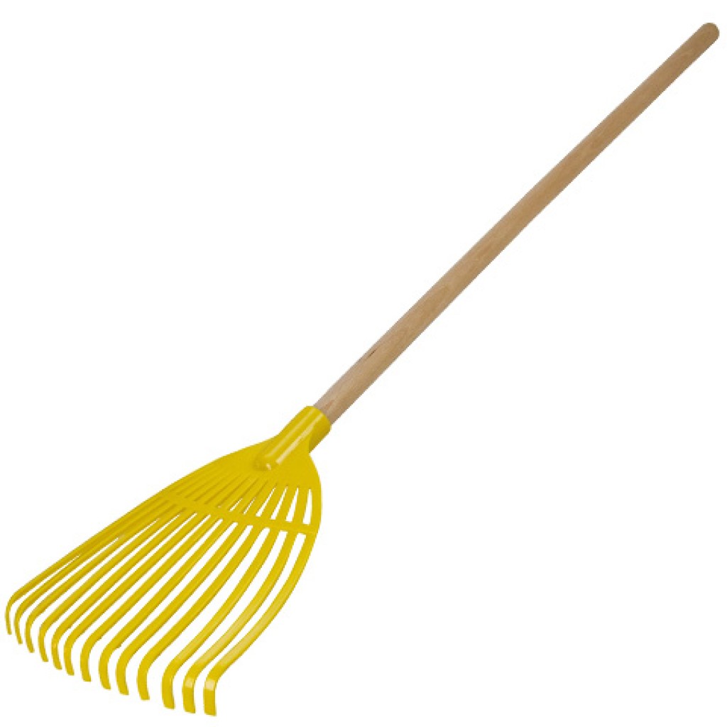 LENA: Laubrechen mit Holzstiel 60 cm