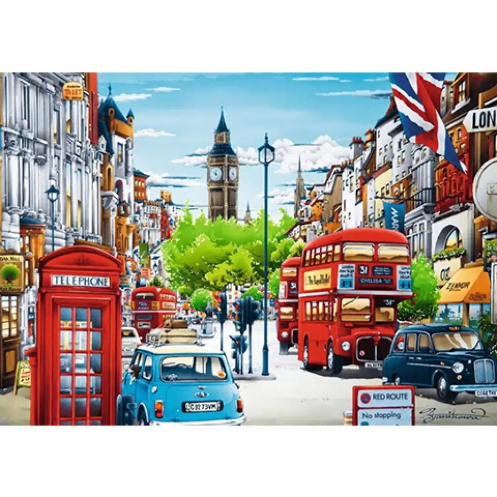 Londoner Straße 1000-teiliges Puzzle - Trefl kép 2