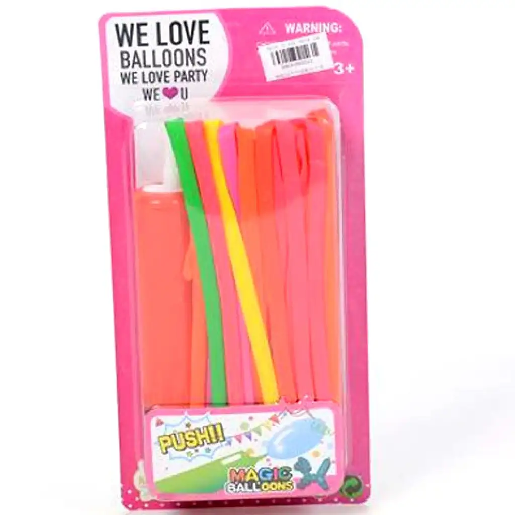 Luftballon-Set mit Pumpe, 20 Stück