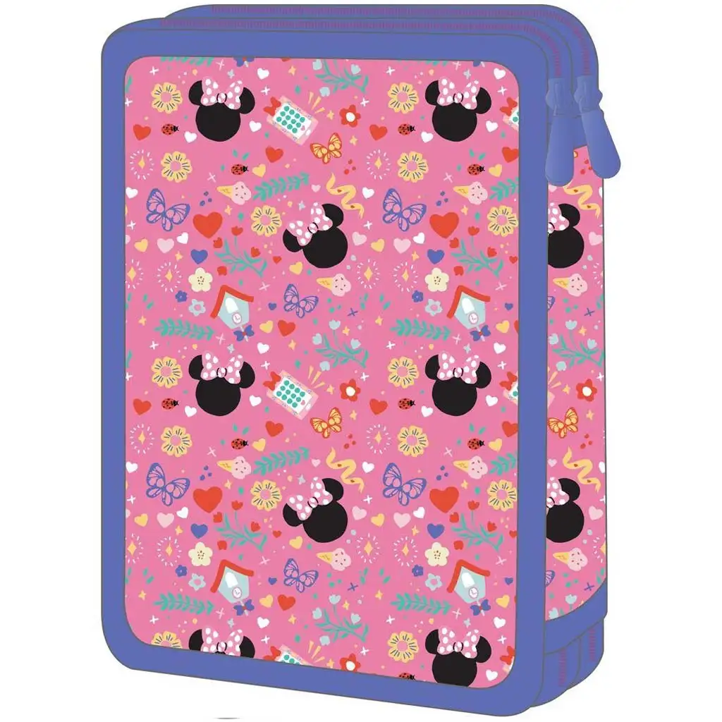 Luna: 2-stöckiges Federmäppchen mit Minnie Maus kép 2