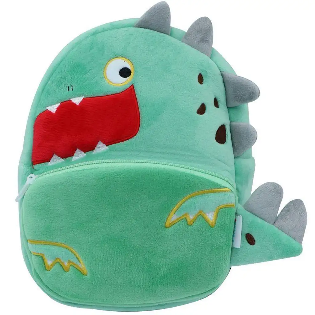 Luna: Must Team Dinosaurier gemusterter Kindergarten-Plüschrucksack 27x10x24cm