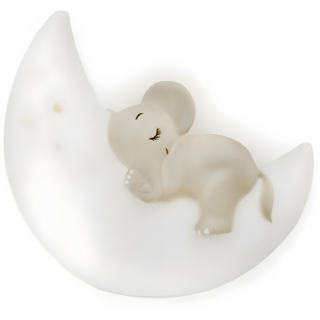 Luna: Schlafender Elefant auf dem Mond Nachtlampe kép 2