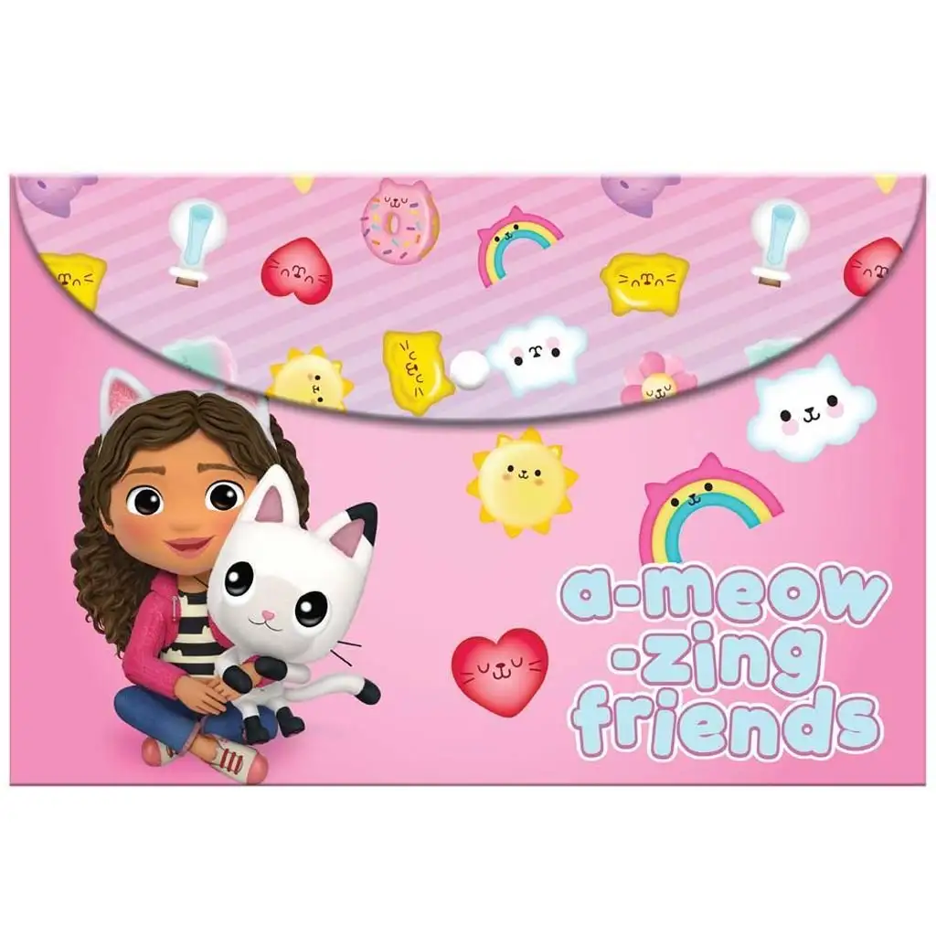 Luna: Gabis Puppenhaus Druckknopf A4-Mappe