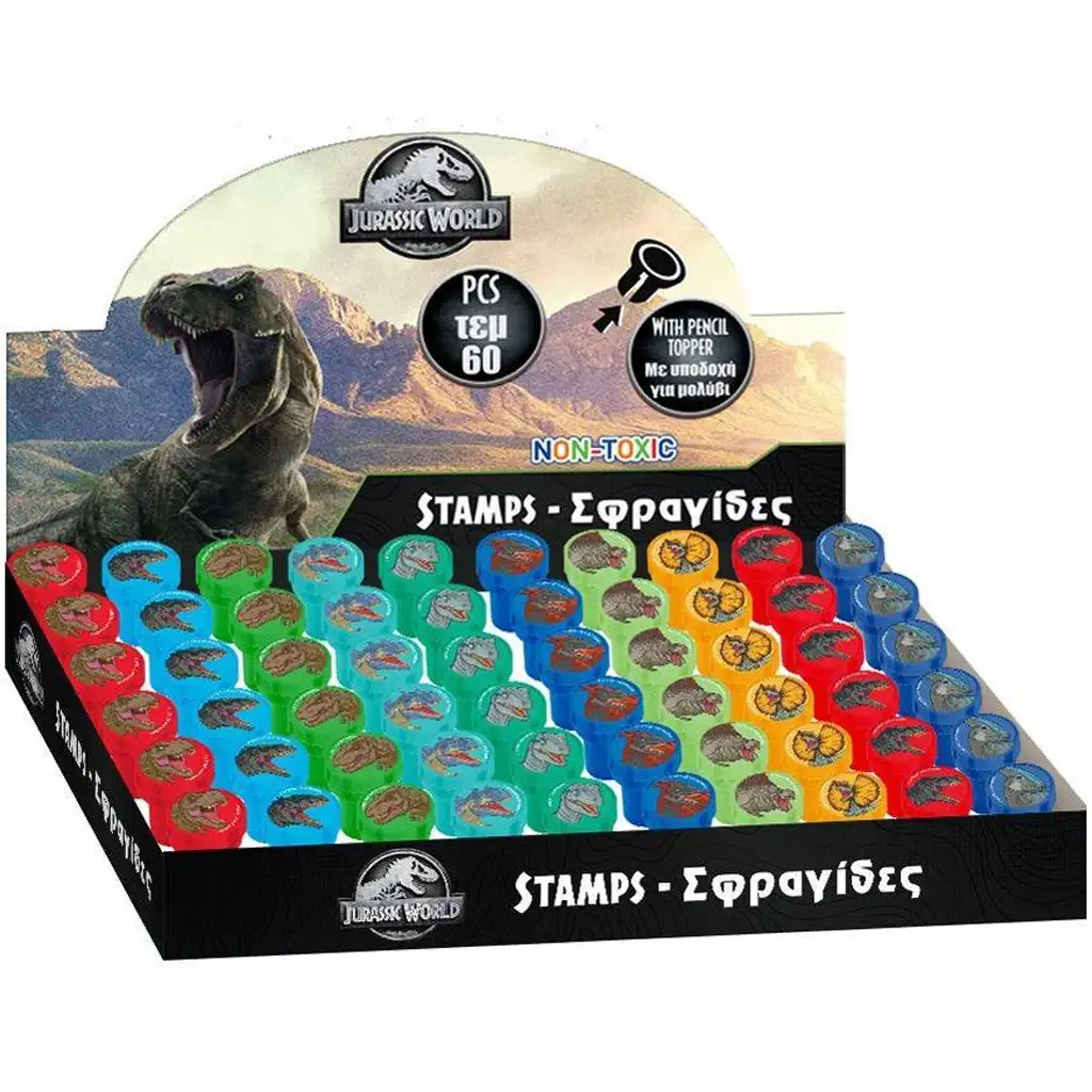 Luna: Jurassic World Dinosaurier-Bleistiftstempel in verschiedenen Ausführungen, 1 Stück