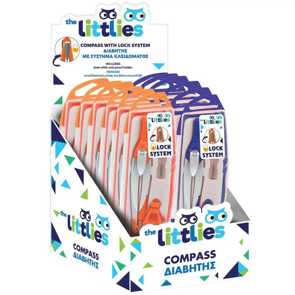 The Littlies: körző készlet zárral kétféle változatban 1db kép 1