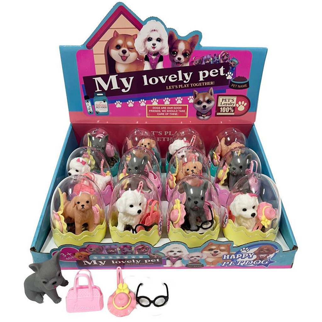 Luna: Kutyus figurák kiegészítőkkel tojásban 1db kép 1