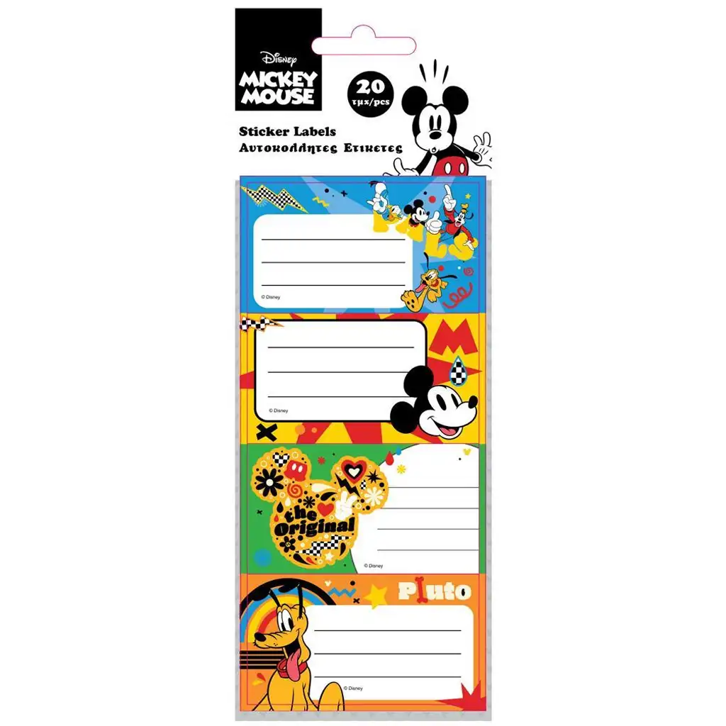 Luna: Mickey Maus und Freunde Heftaufkleber, 20er Pack