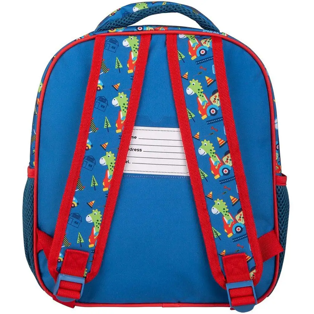 Luna: Must Team Dinosaurier abgerundeter Kindergarten-Rucksack mit 2 Fächern, 27x10x31cm kép 2