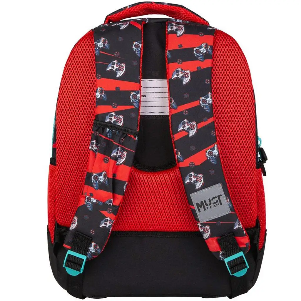 Luna: Must Team Gamer abgerundeter 3-Fächer-Schulranzen, Rucksack 32x18x43cm kép 2