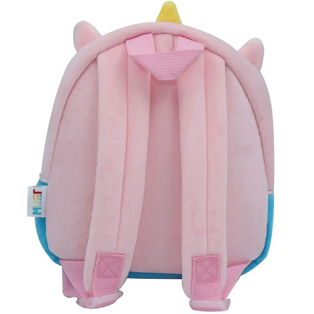 Luna: Must Team Unikornis rosa Kindergarten-Plüschrucksack 27x7x24 cm kép 2
