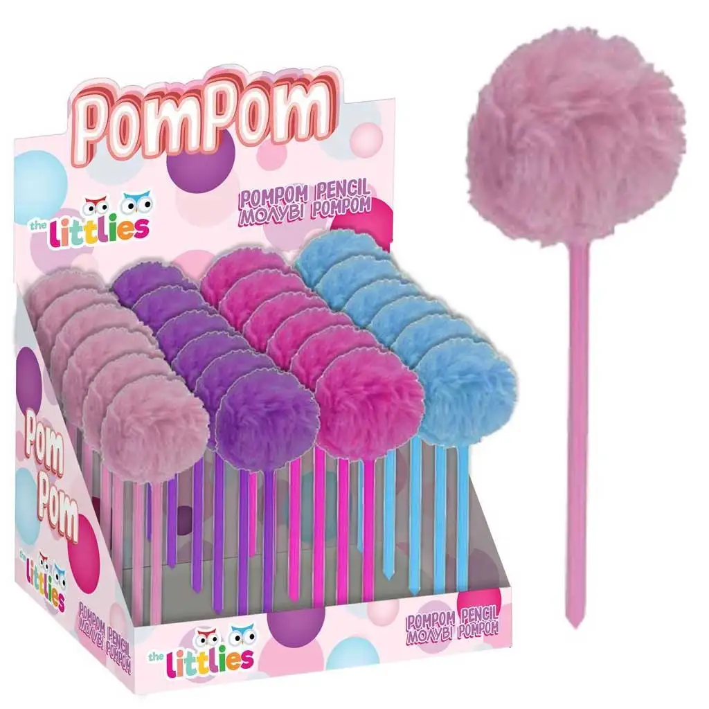 Luna: Pom-Pom Bleistift in vier Farben 1 Stk