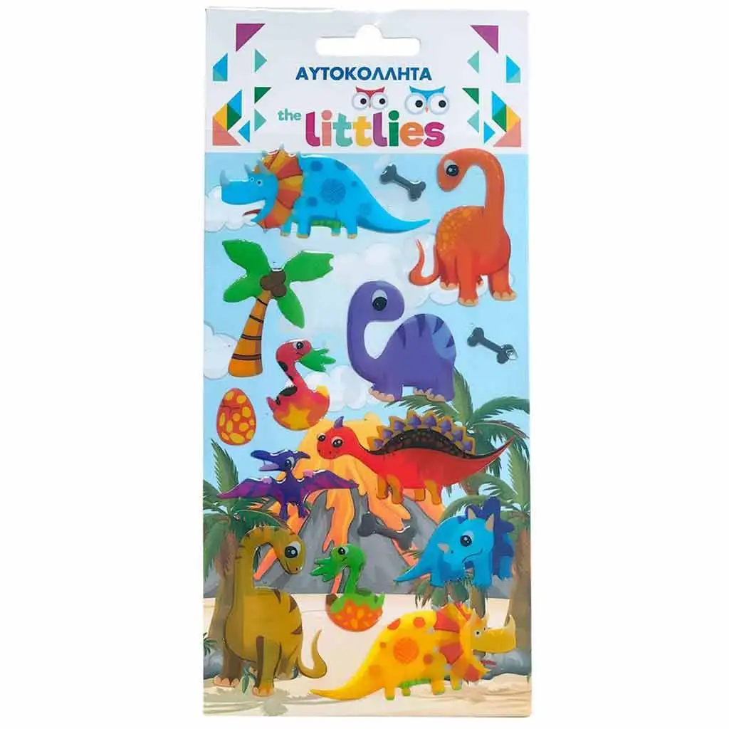 Luna: The Littlies Dinosaurier Puffy Sticker Set 10x22cm