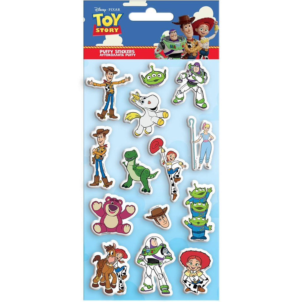 Luna: Toy Story 3D pufi matrica szett 10x22cm-es íven kép 1