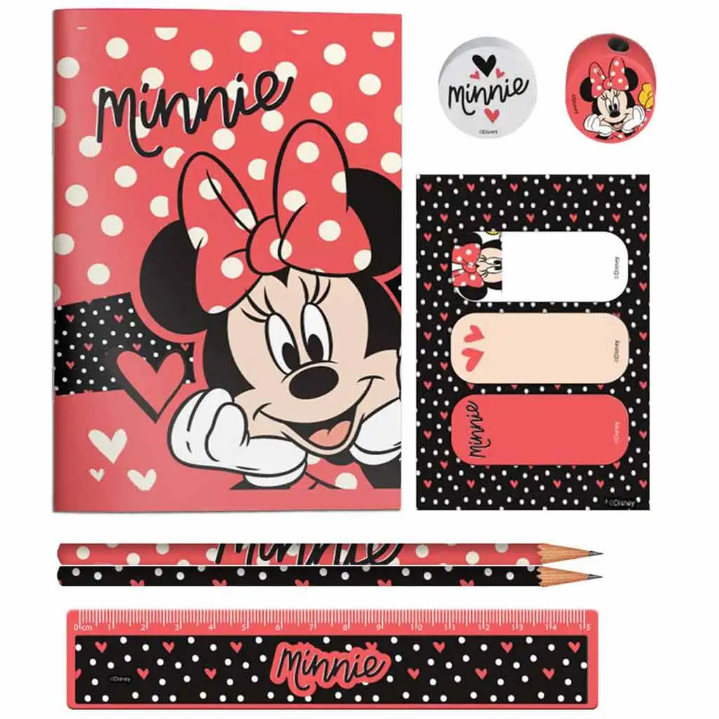 Luna: Minnie Maus Schreibwarenset in PVC-Tasche kép 2
