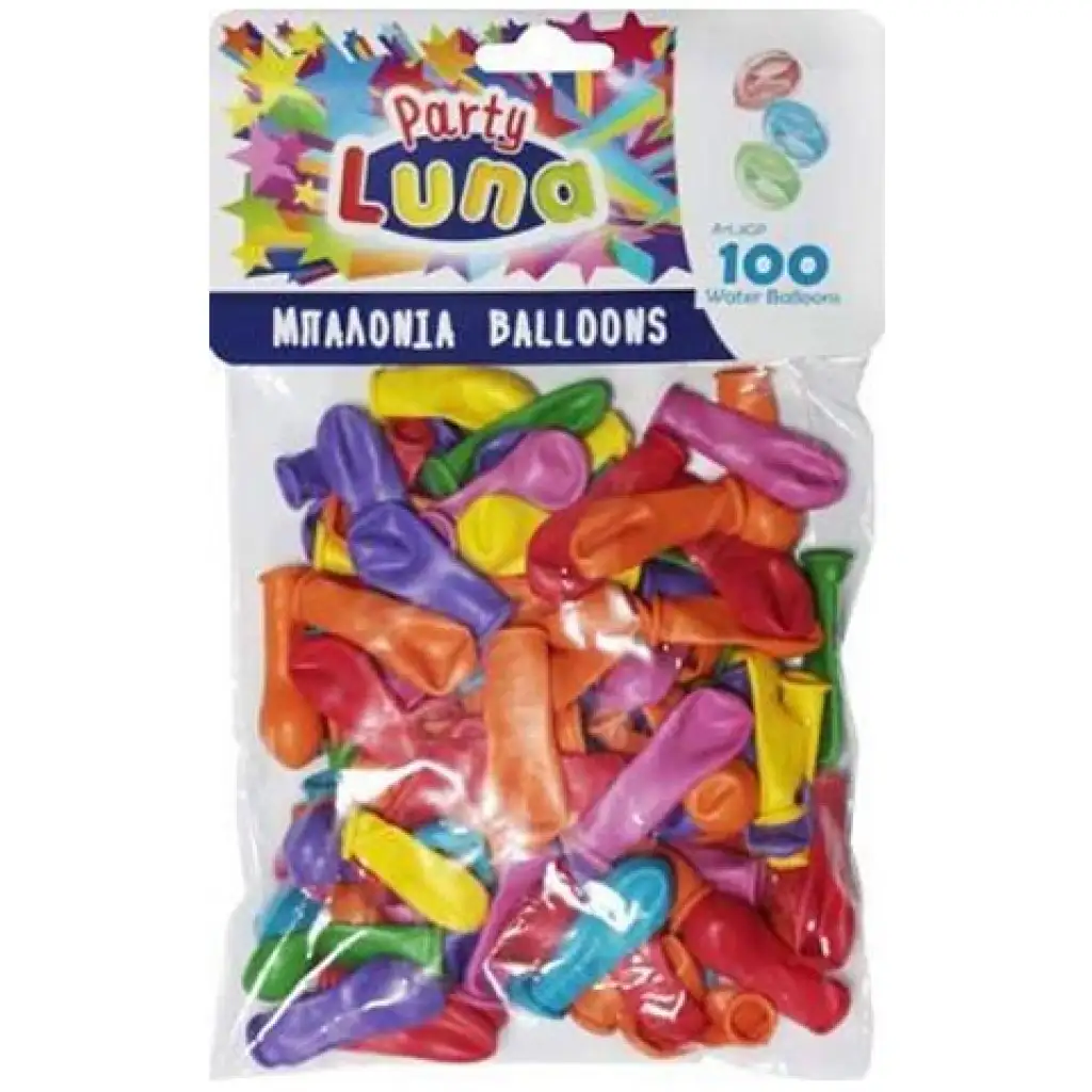 Bunte Wasserbomben-Luftballons, 100er-Pack