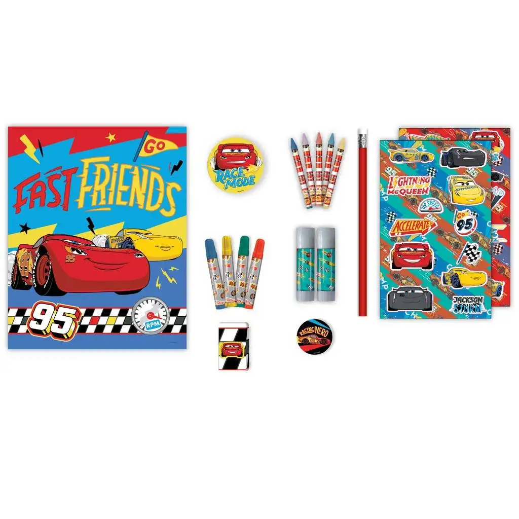 Luna: 30-teiliges Malset mit Wachsmalstiften, Filzstiften und Aufklebern kép 2