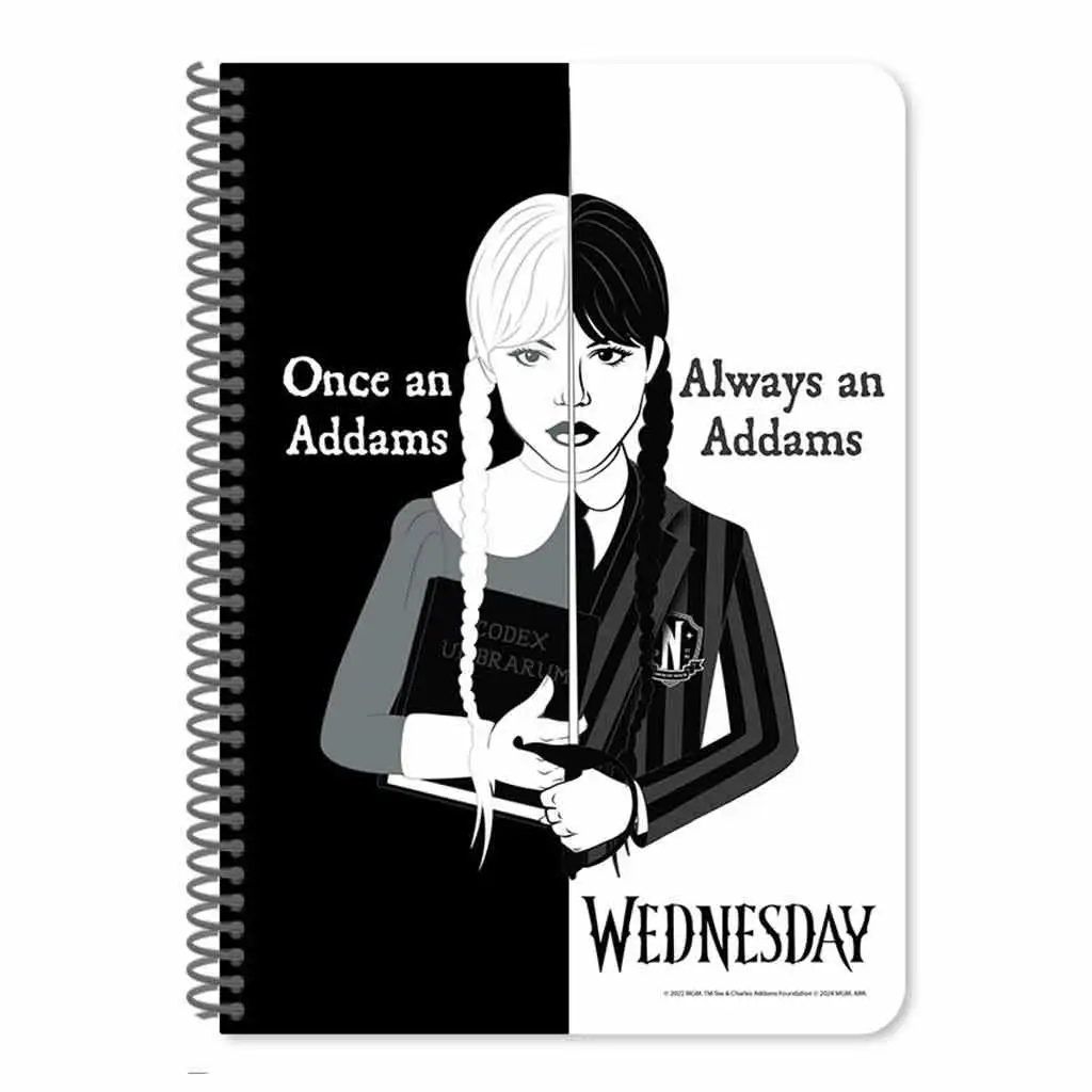 Luna: Wednesday linierter Spiralblock A/5 60-seitig in zwei Varianten 1 Stk. kép 3