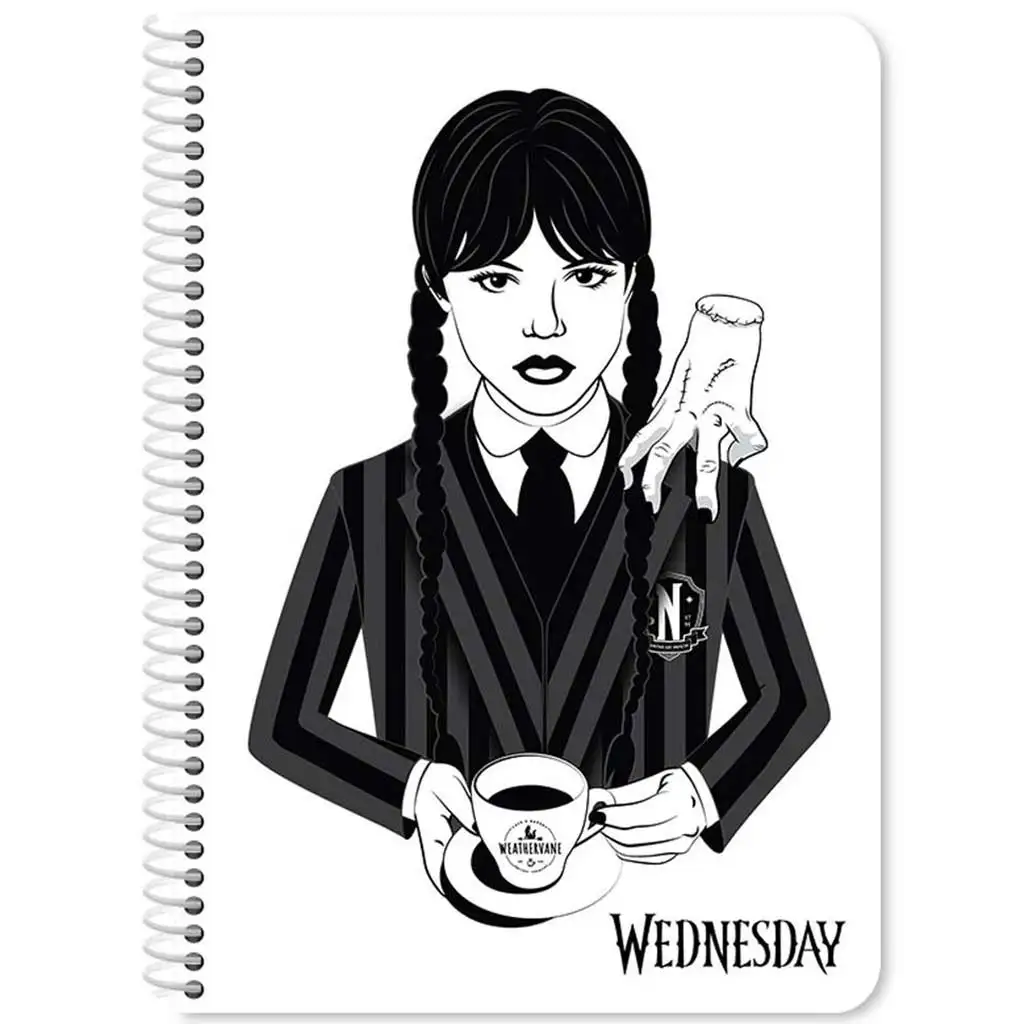 Wednesday liniert Spiralheft 60 Blatt 17x25cm in zwei Varianten 1 Stück kép 3