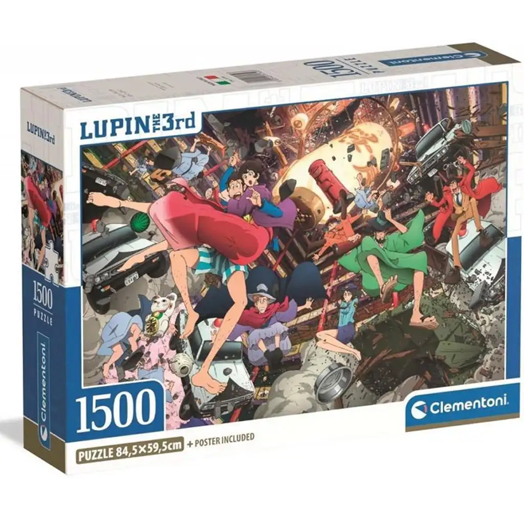Lupin der Dritte 1500-teiliges Kompaktpuzzle - Clementoni