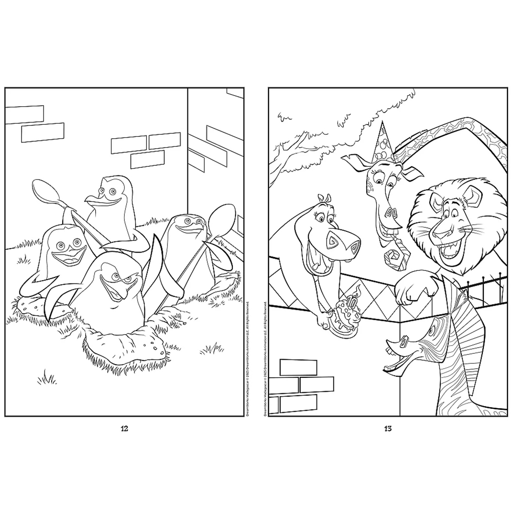 Madagaskar Malbuch - Trefl kép 2