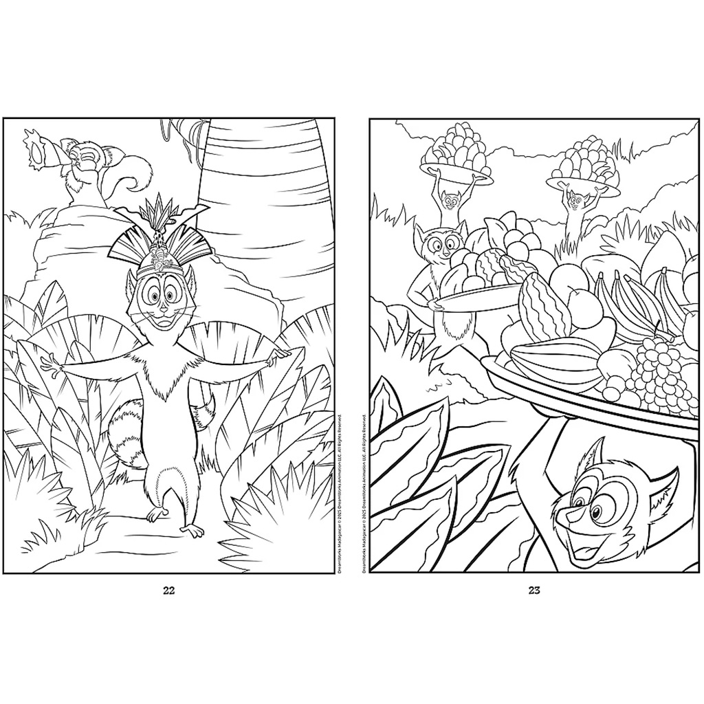 Madagaskar Malbuch - Trefl kép 3