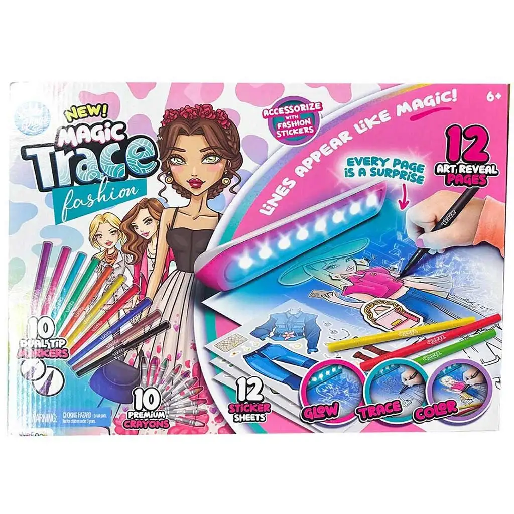 Magic Trace Studio: Strahlendes Zeichnen - Kreatives Modespielset kép 3