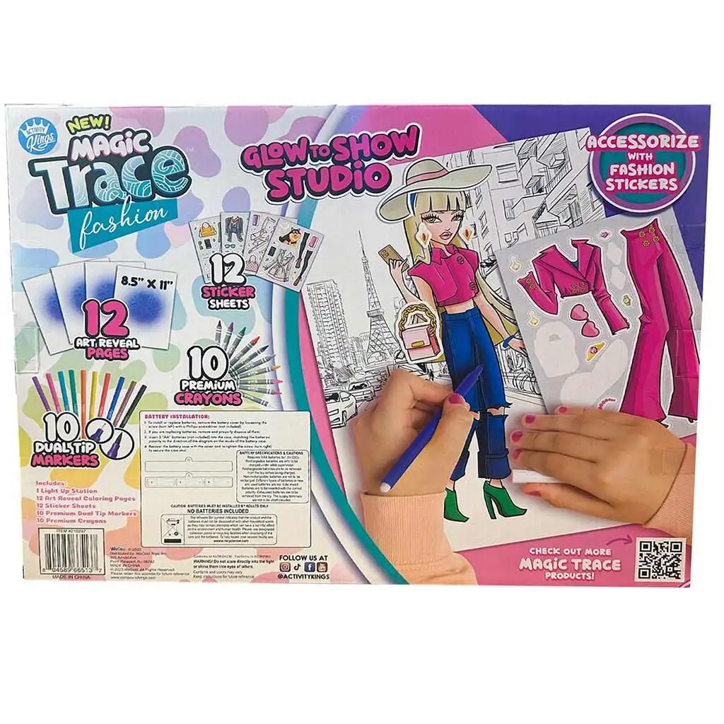 Magic Trace Studio: Strahlendes Zeichnen - Kreatives Modespielset kép 5