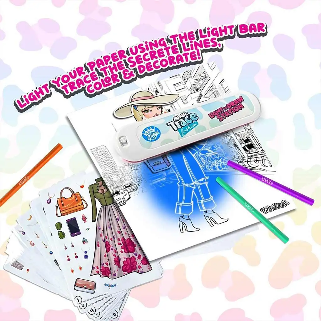 Magic Trace Studio: Strahlendes Zeichnen - Kreatives Modespielset kép 6