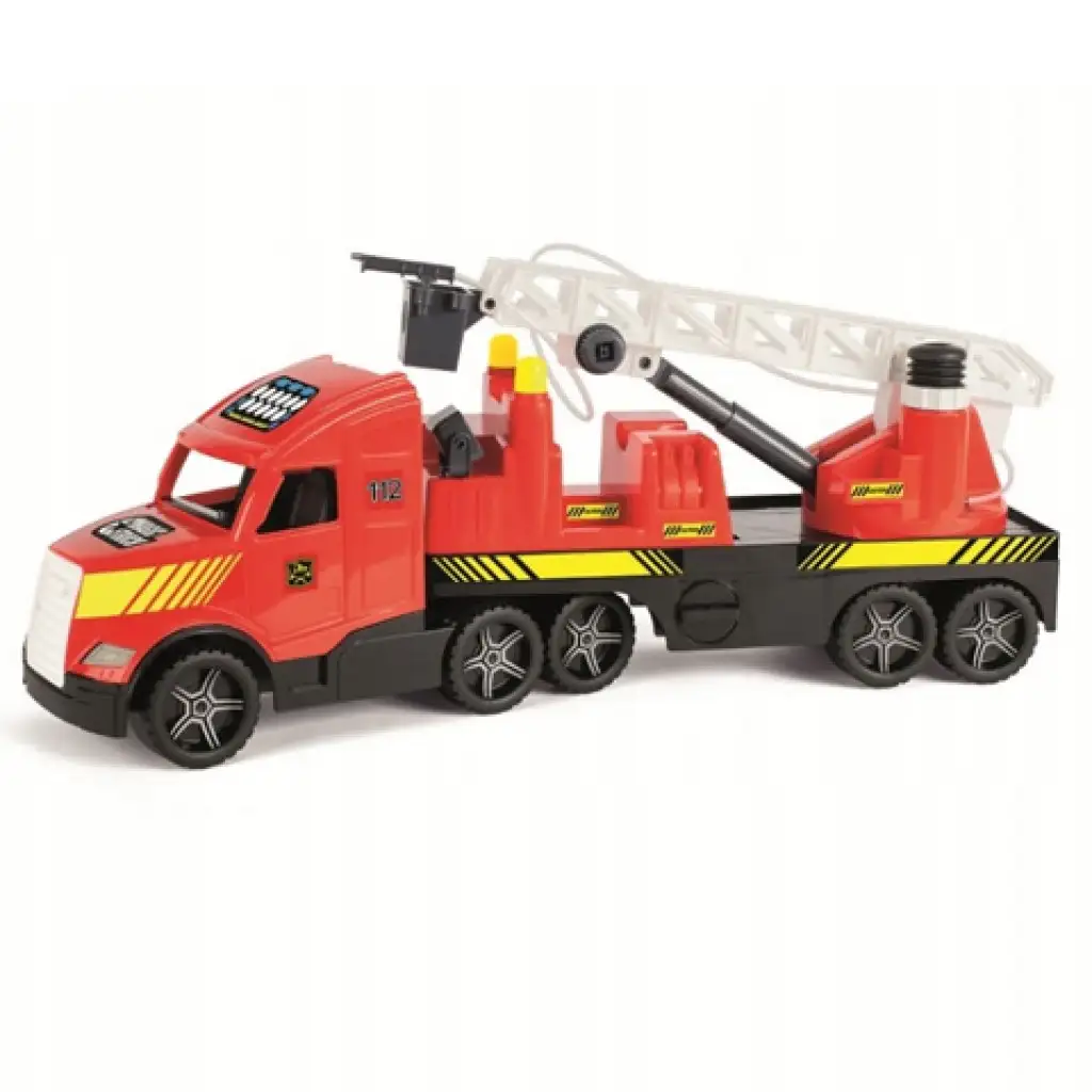 Magic Truck: Feuerwehrauto mit fluoreszierenden Lampen 81cm - Wader
