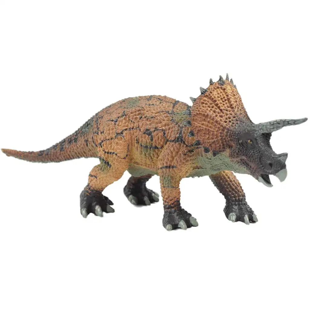 Dino World: Detailreich gestaltete 16cm Triceratops Dinosaurierfigur in Geschenkverpackung kép 2