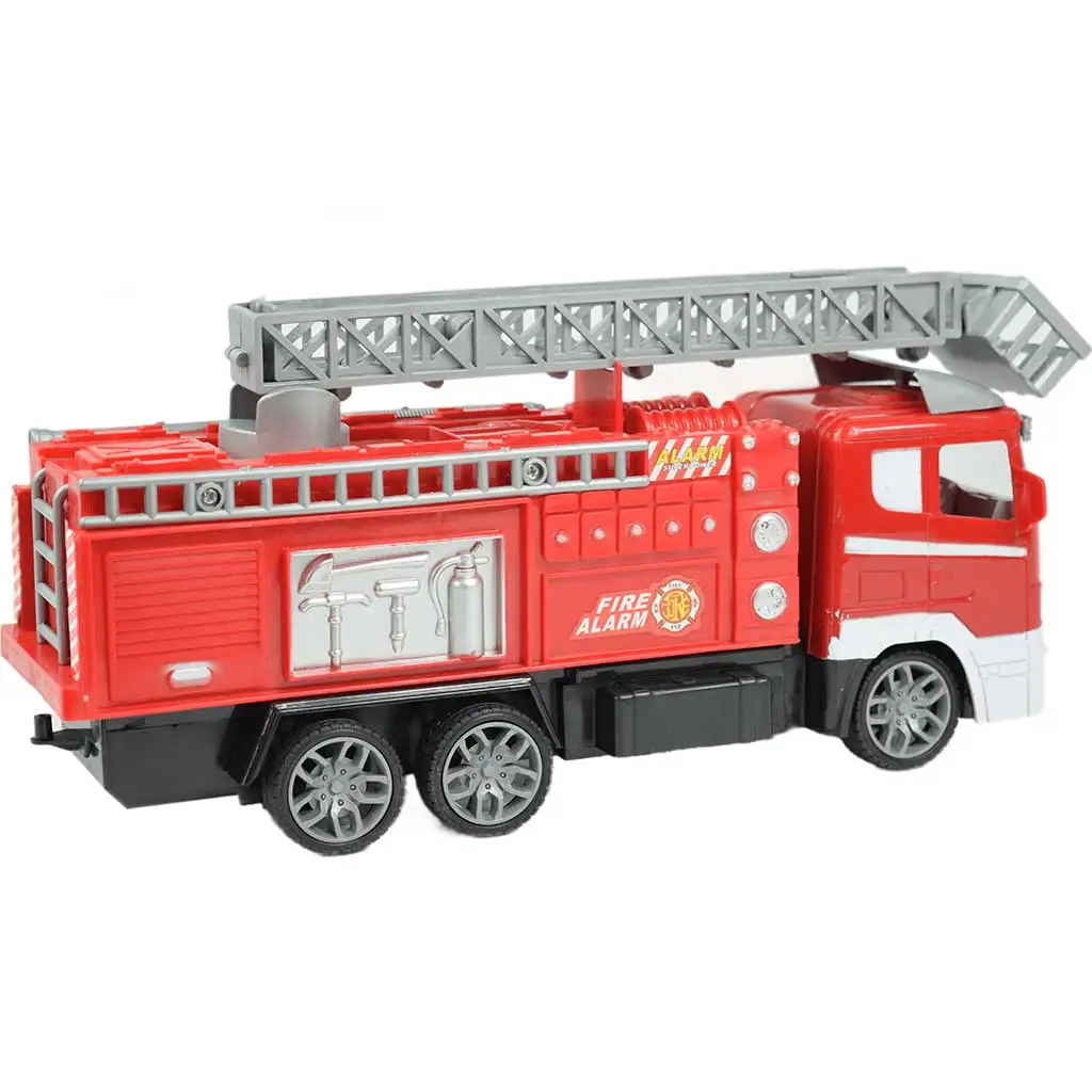 RC ferngesteuertes Hubarbeitsbühnen-Feuerwehrauto mit Lichteffekten 1/24 Maßstab 27MHz 30cm kép 2