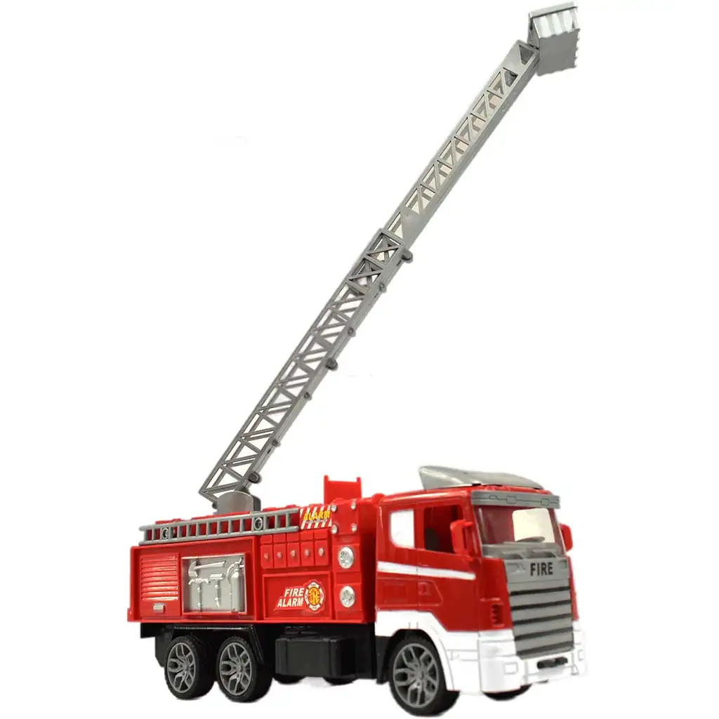 RC ferngesteuertes Hubarbeitsbühnen-Feuerwehrauto mit Lichteffekten 1/24 Maßstab 27MHz 30cm kép 3