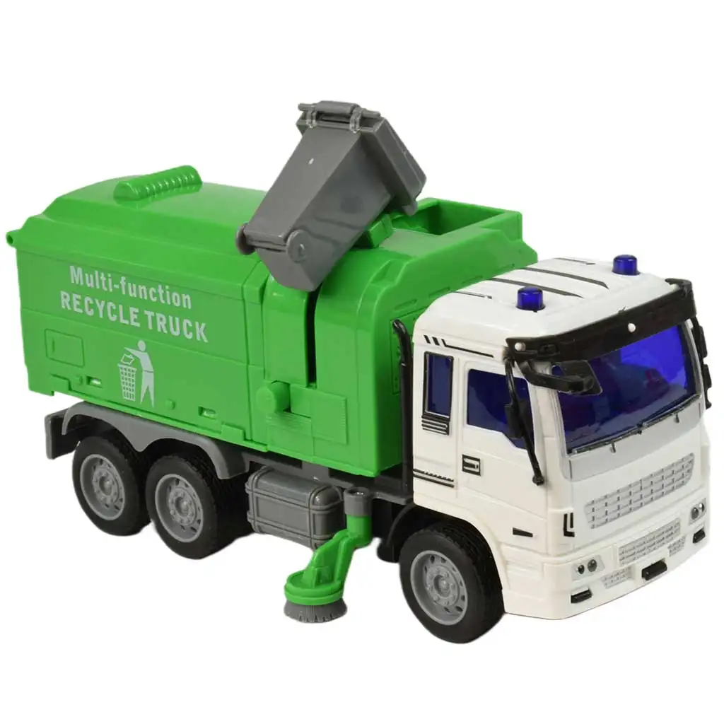 RC-Fernbedienung Müllabfuhr-LKW mit Lichteffekten 27MHz 20cm verschiedene Varianten 1 Stück kép 4