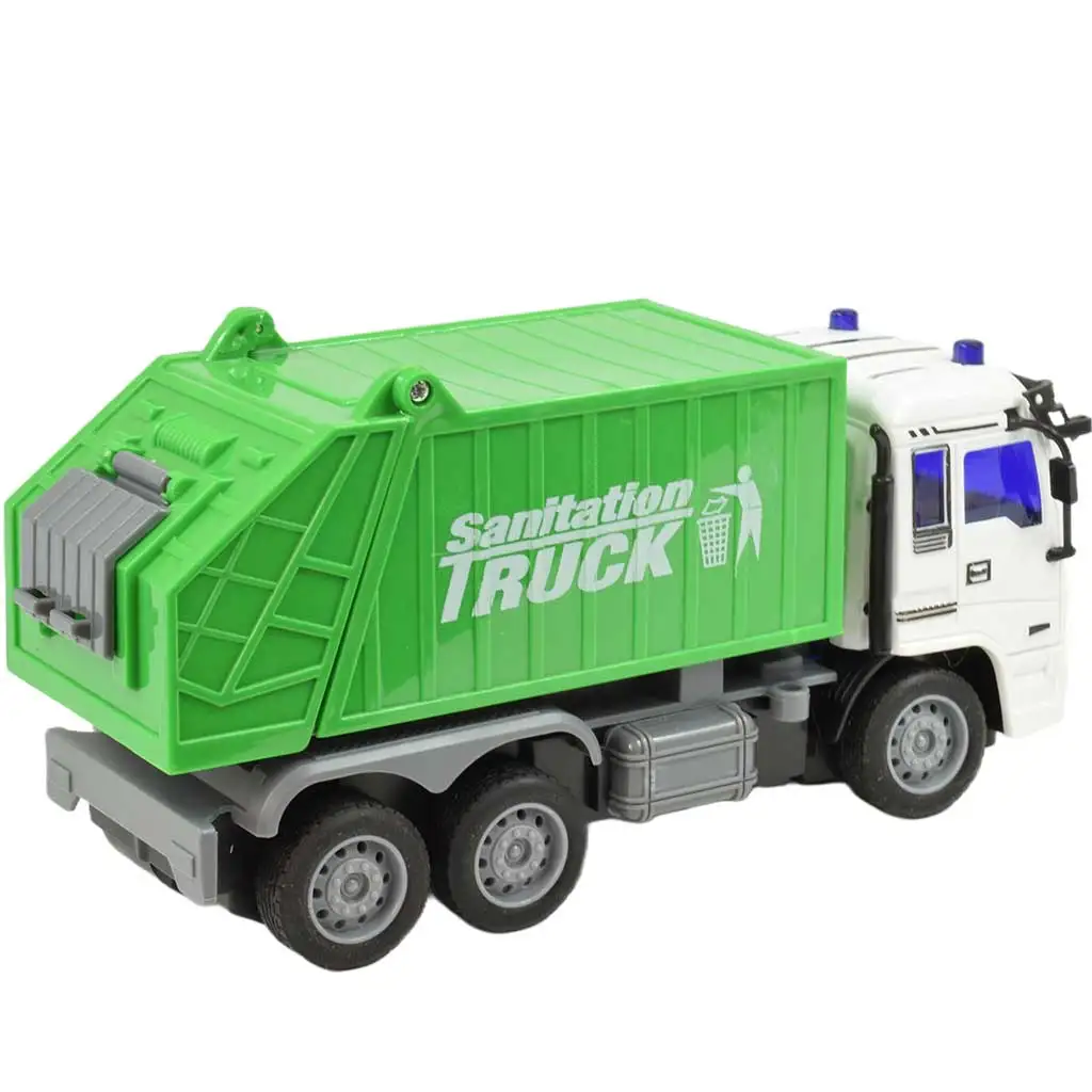 RC-Fernbedienung Müllabfuhr-LKW mit Lichteffekten 27MHz 20cm verschiedene Varianten 1 Stück kép 6