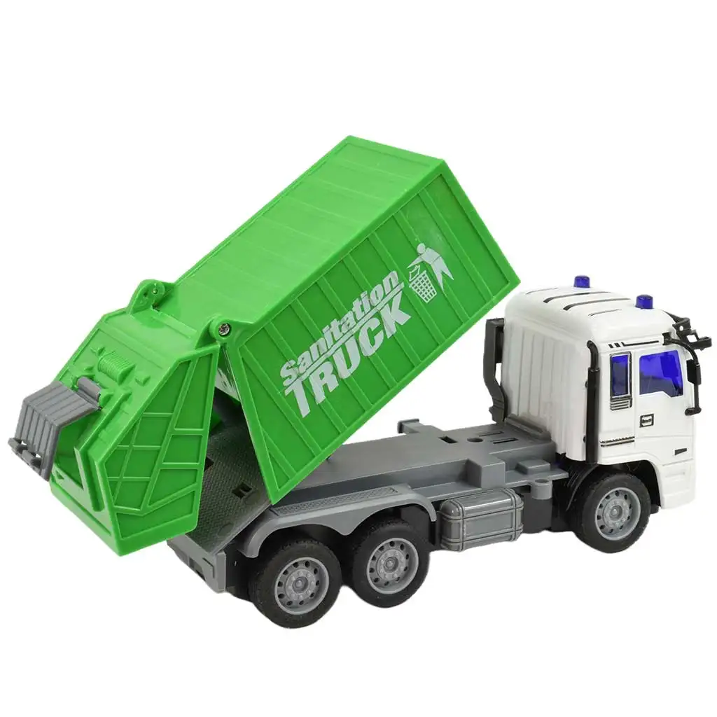 RC-Fernbedienung Müllabfuhr-LKW mit Lichteffekten 27MHz 20cm verschiedene Varianten 1 Stück kép 7