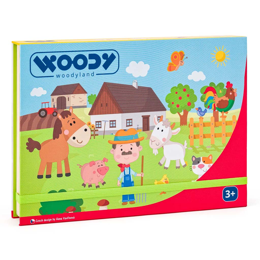 Magnetisches Puzzle in einer Box - Farm - Woodyland
